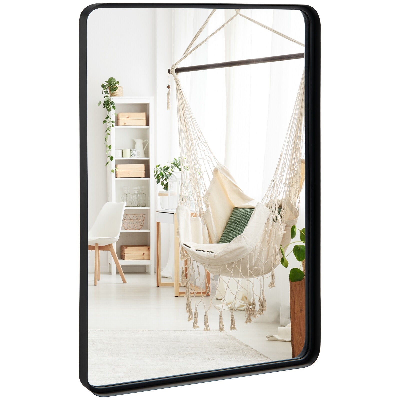 Rectangular Wall Mount Bathroom Mirror Vanity Mirror-L