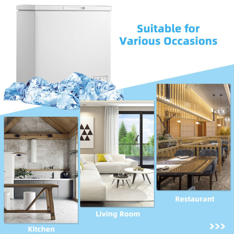 3.5/5 Cu.ft Compact Chest Freezer with Basket
