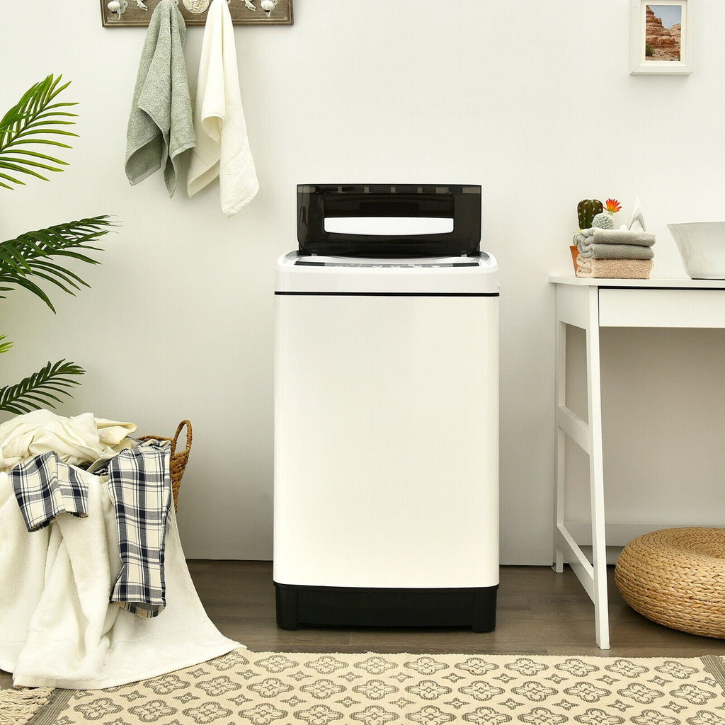 Full-Automatic Washing Machine 1.5 Cubic Feet 11 LBS Washer-White