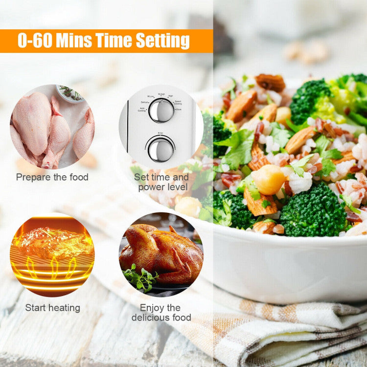 0.9 Cu.ft Retro Compact Microwave