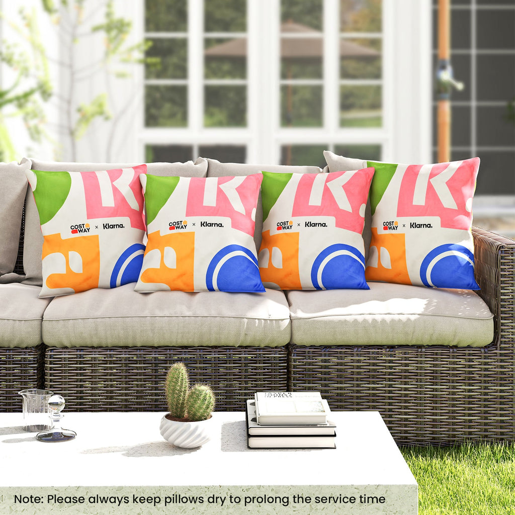 18 x 18 Inch Inches Square Throw Pillows with Removable and Washable Velvet Pillow Cases-Pink
