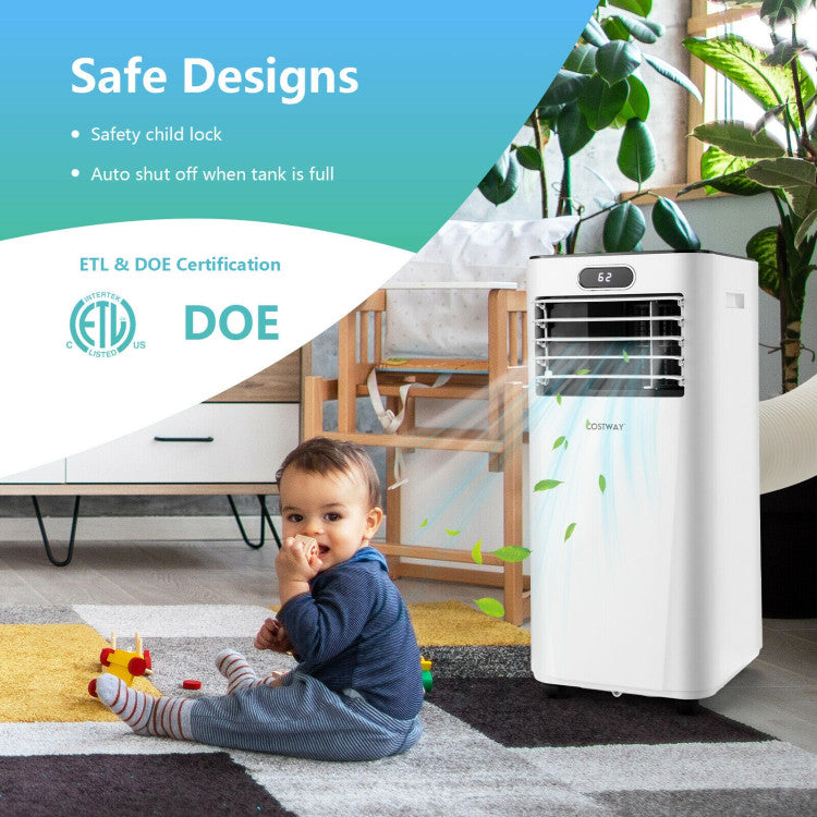 8,000 BTU Portable AC 3-in-1