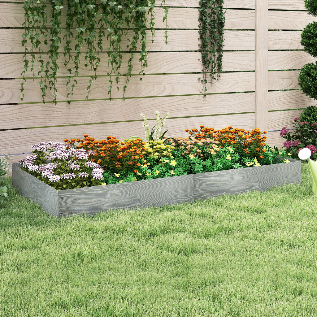 6-Pack 20 FT Galvanized Metal Landscape Edging for Lawn Yard