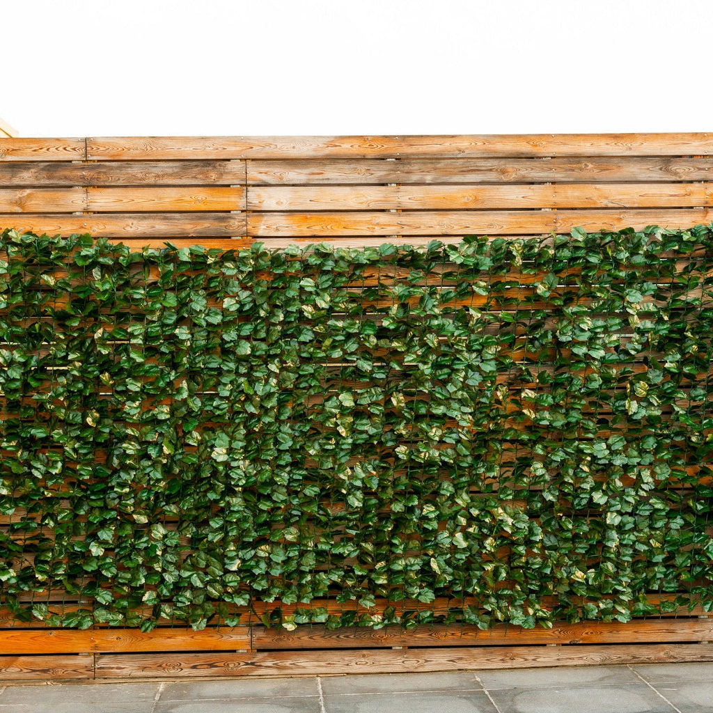 Faux Ivy Leaf Decorative Privacy Fence-40 x 95 Inch