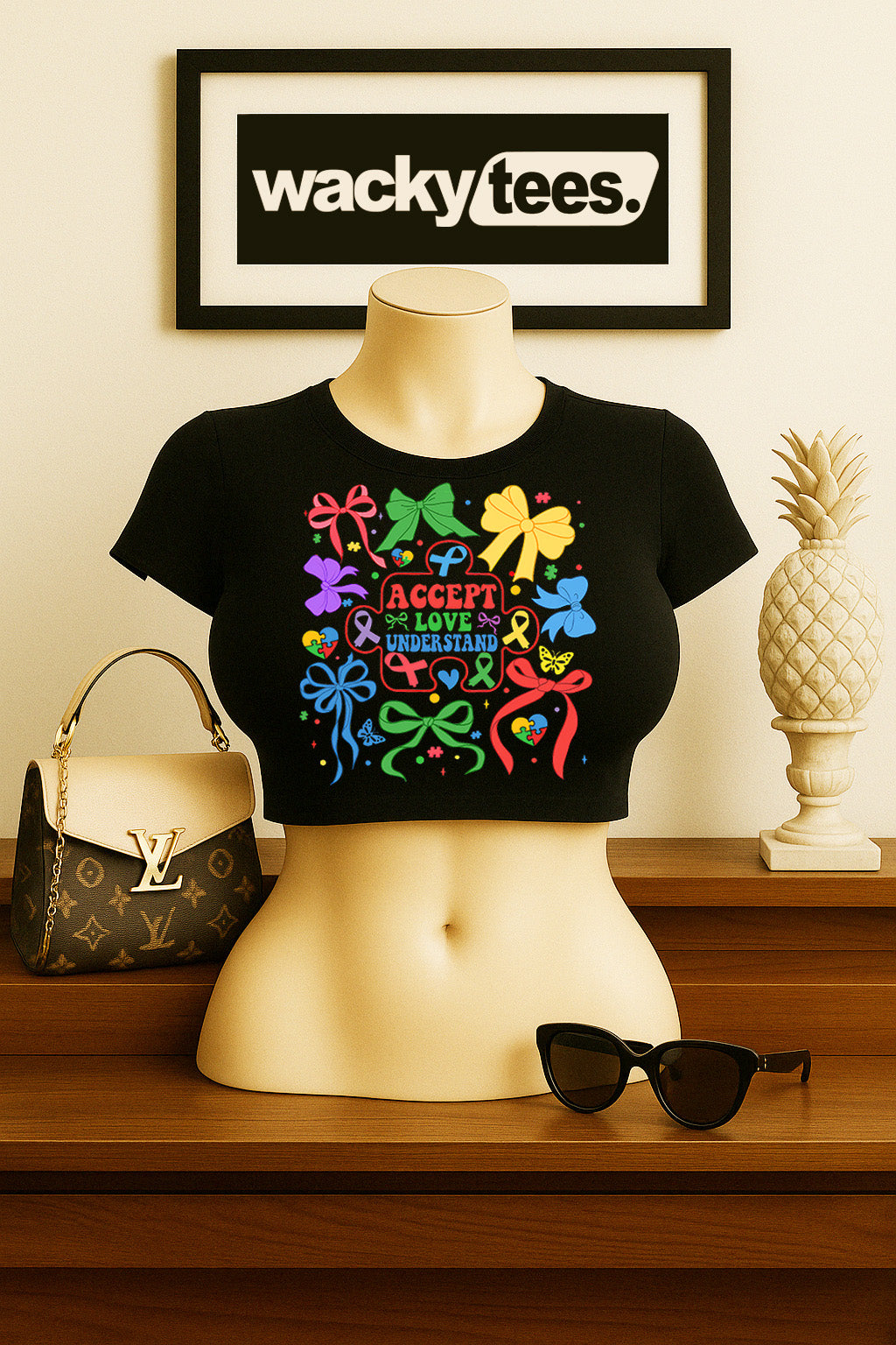 Accept Love Understand Autism Awareness 3 Graphic Tee Shirt