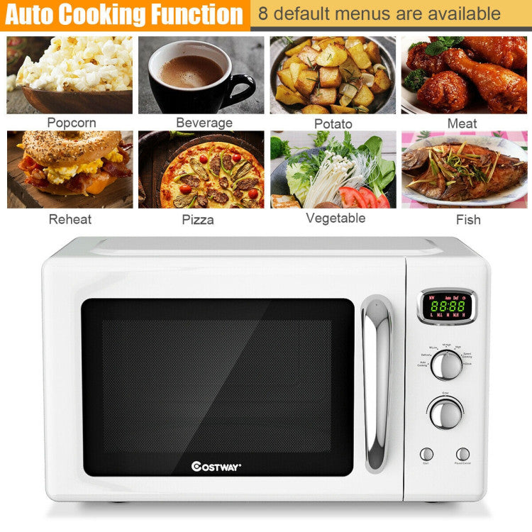 0.9 Cu.ft Retro Compact Microwave