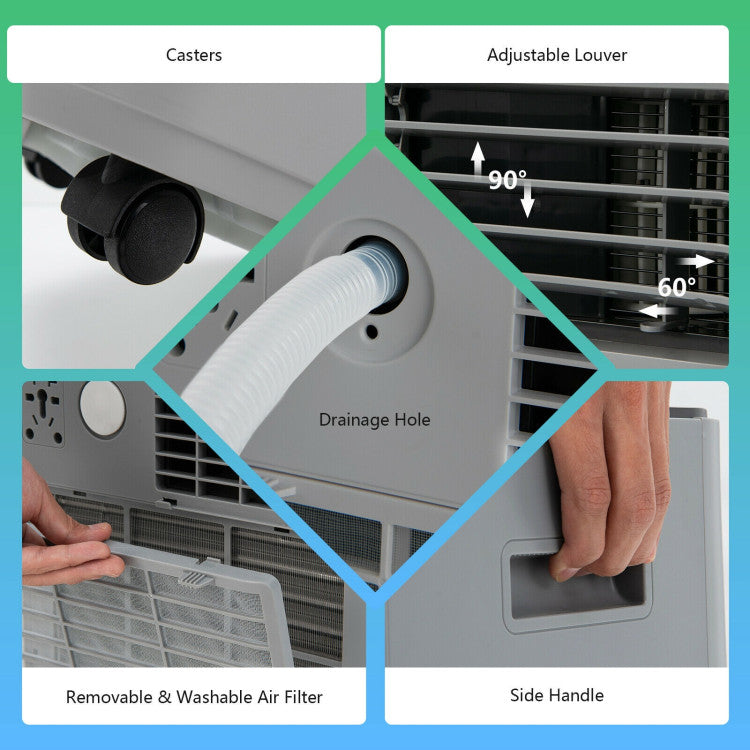 3-in-1 8K BTU Portable Air Conditioner