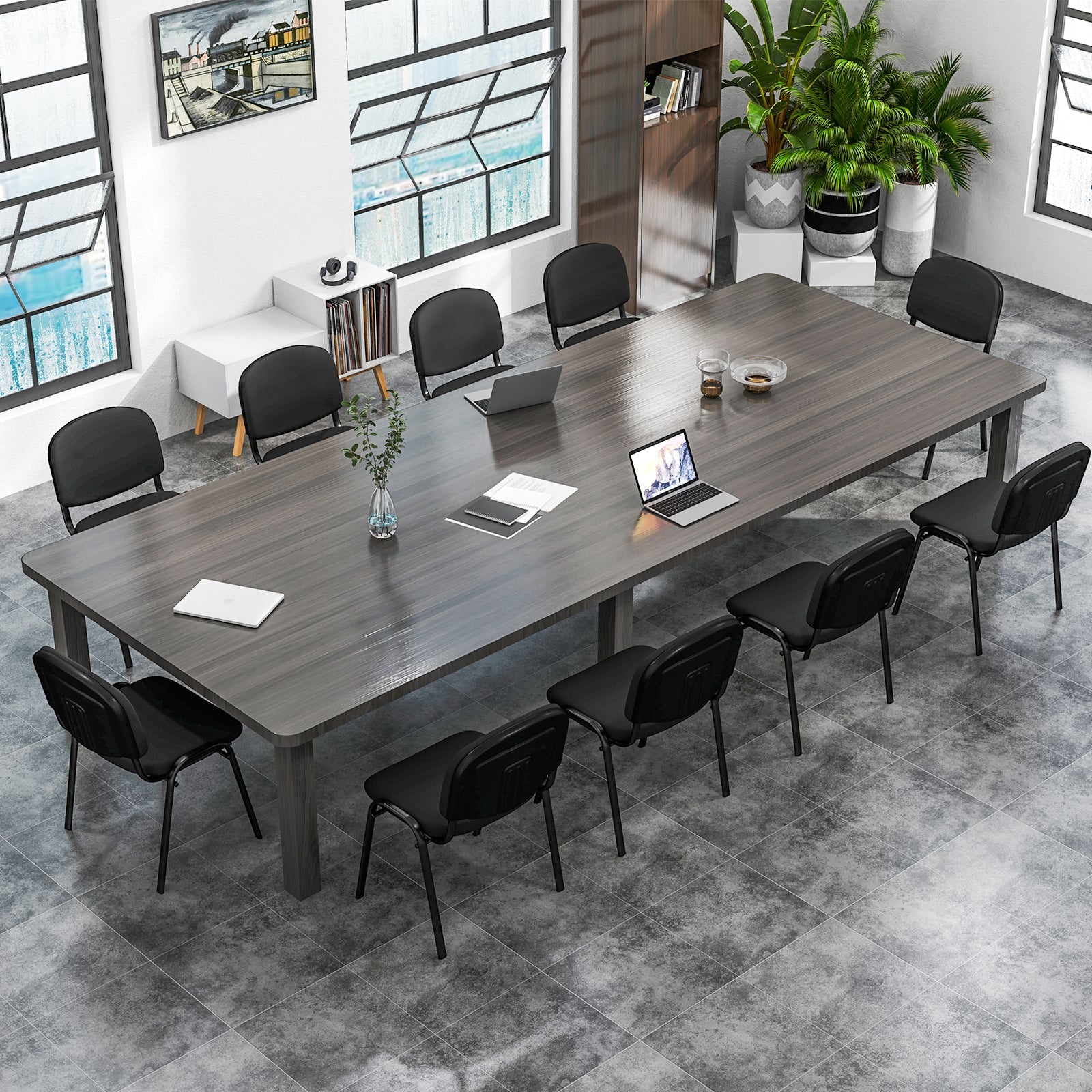 5 Pieces Elegant Conference Office Chair Set for Guest Reception-Set of 5