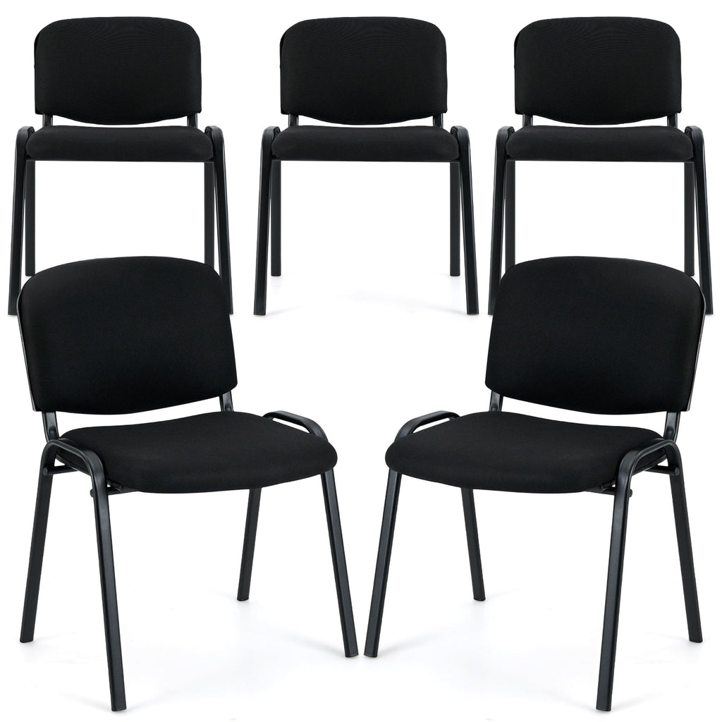 5 Pieces Elegant Conference Office Chair Set for Guest Reception-Set of 5