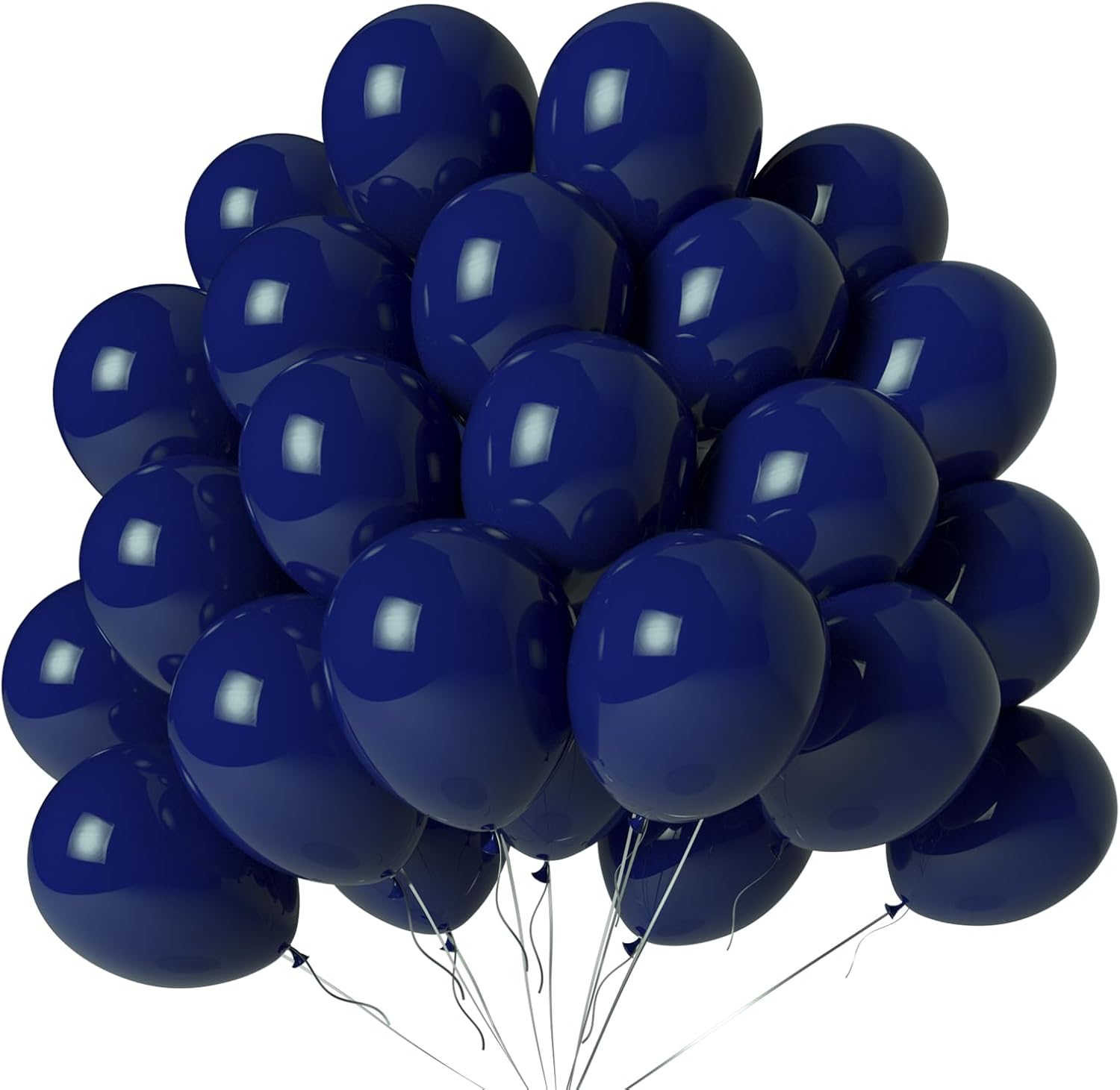 Navy Blue Balloons 100 Pack 12 Inch Dark Blue Latex Balloons for Baby Shower Wedding Graduation Birthday New Year Party Decorations