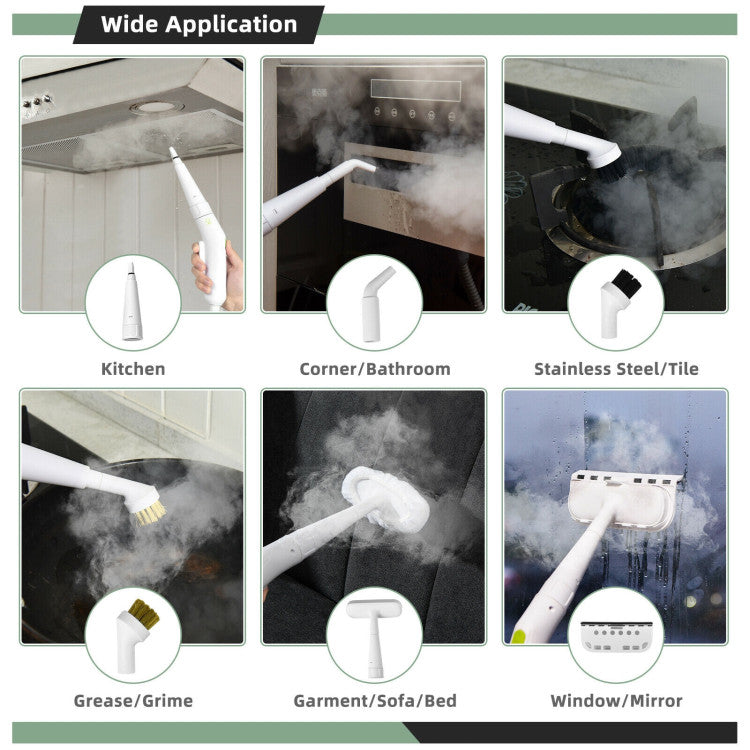 1000W Handheld Steam Cleaner with 10 Accessories