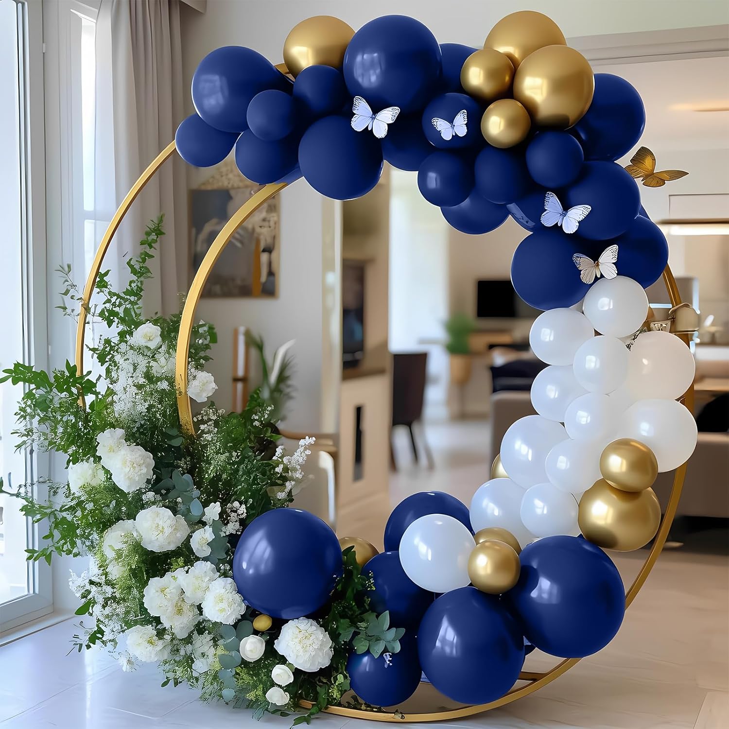 Navy Blue Balloons 100 Pack 12 Inch Dark Blue Latex Balloons for Baby Shower Wedding Graduation Birthday New Year Party Decorations
