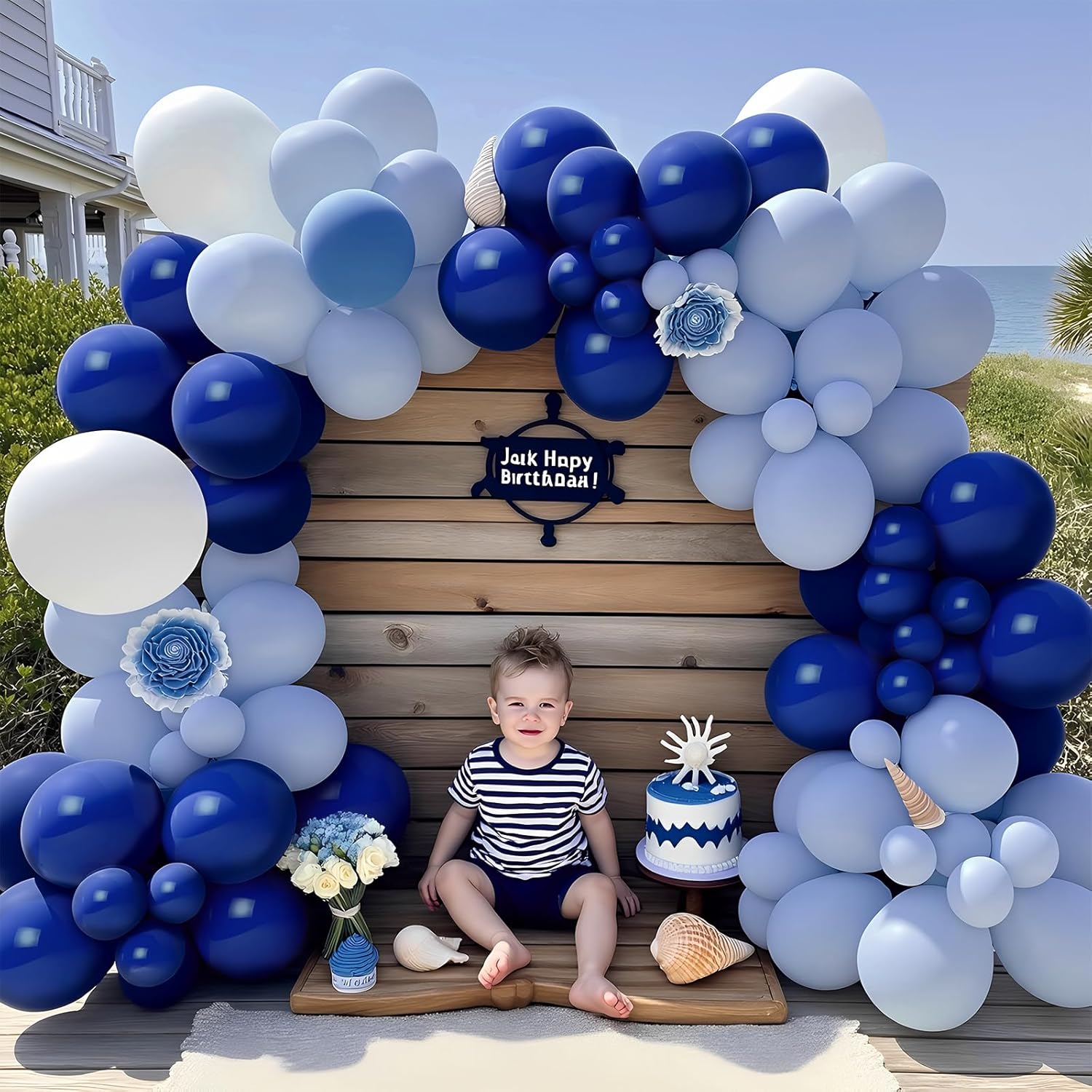 Navy Blue Balloons 100 Pack 12 Inch Dark Blue Latex Balloons for Baby Shower Wedding Graduation Birthday New Year Party Decorations