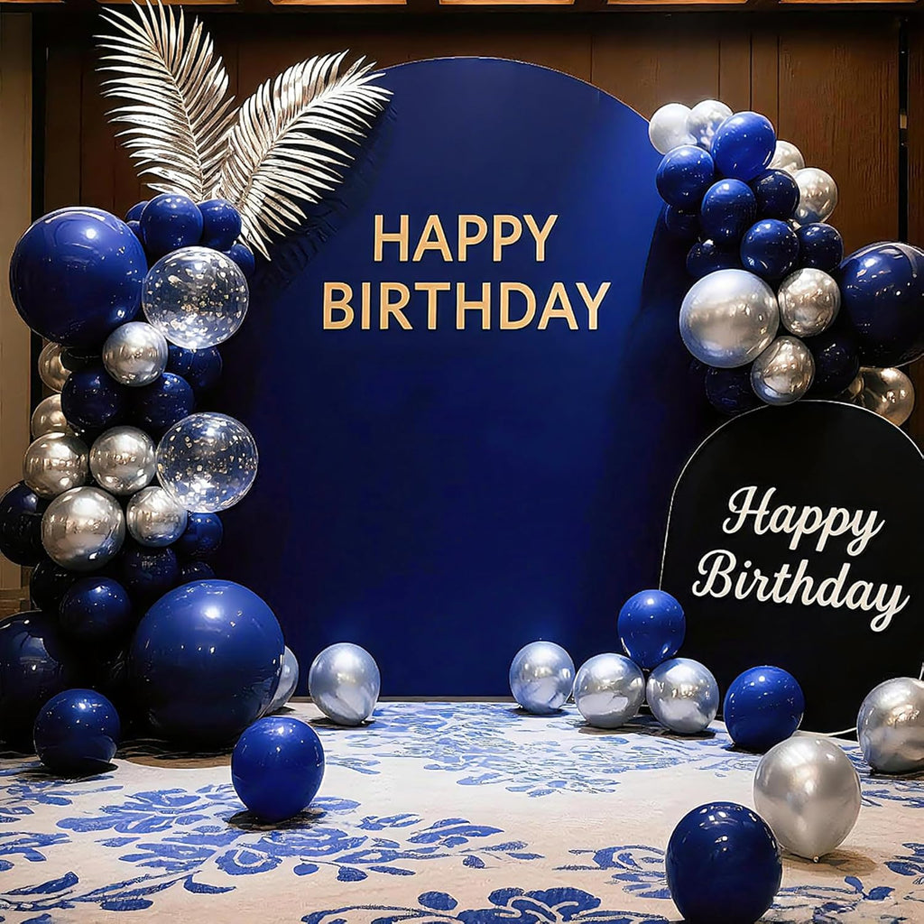 Navy Blue Balloons 100 Pack 12 Inch Dark Blue Latex Balloons for Baby Shower Wedding Graduation Birthday New Year Party Decorations