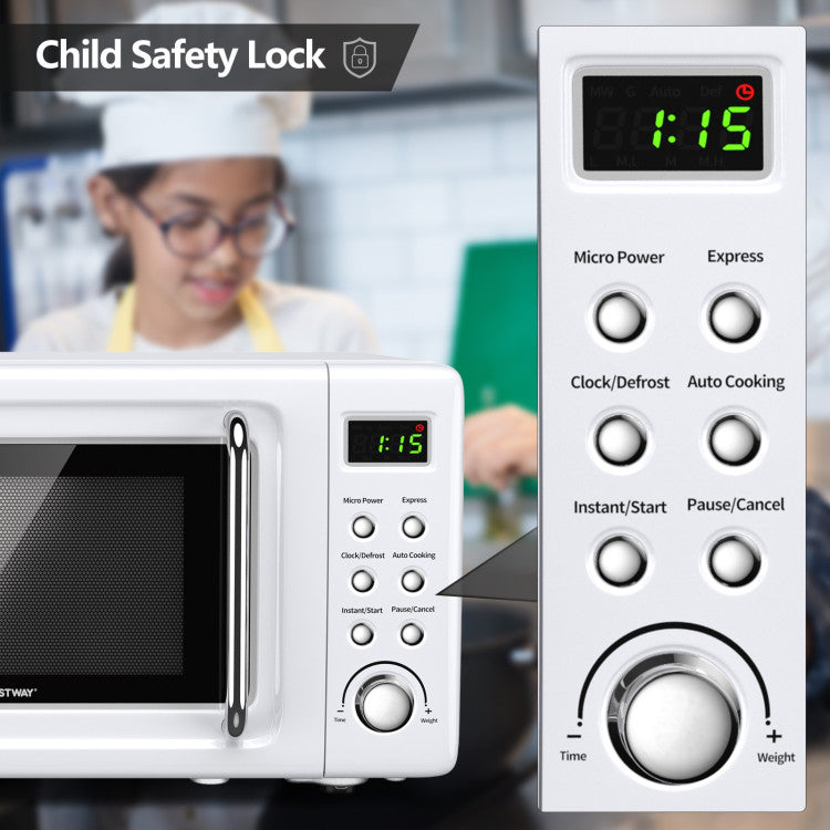 700W Microwave with 5 Power Levels