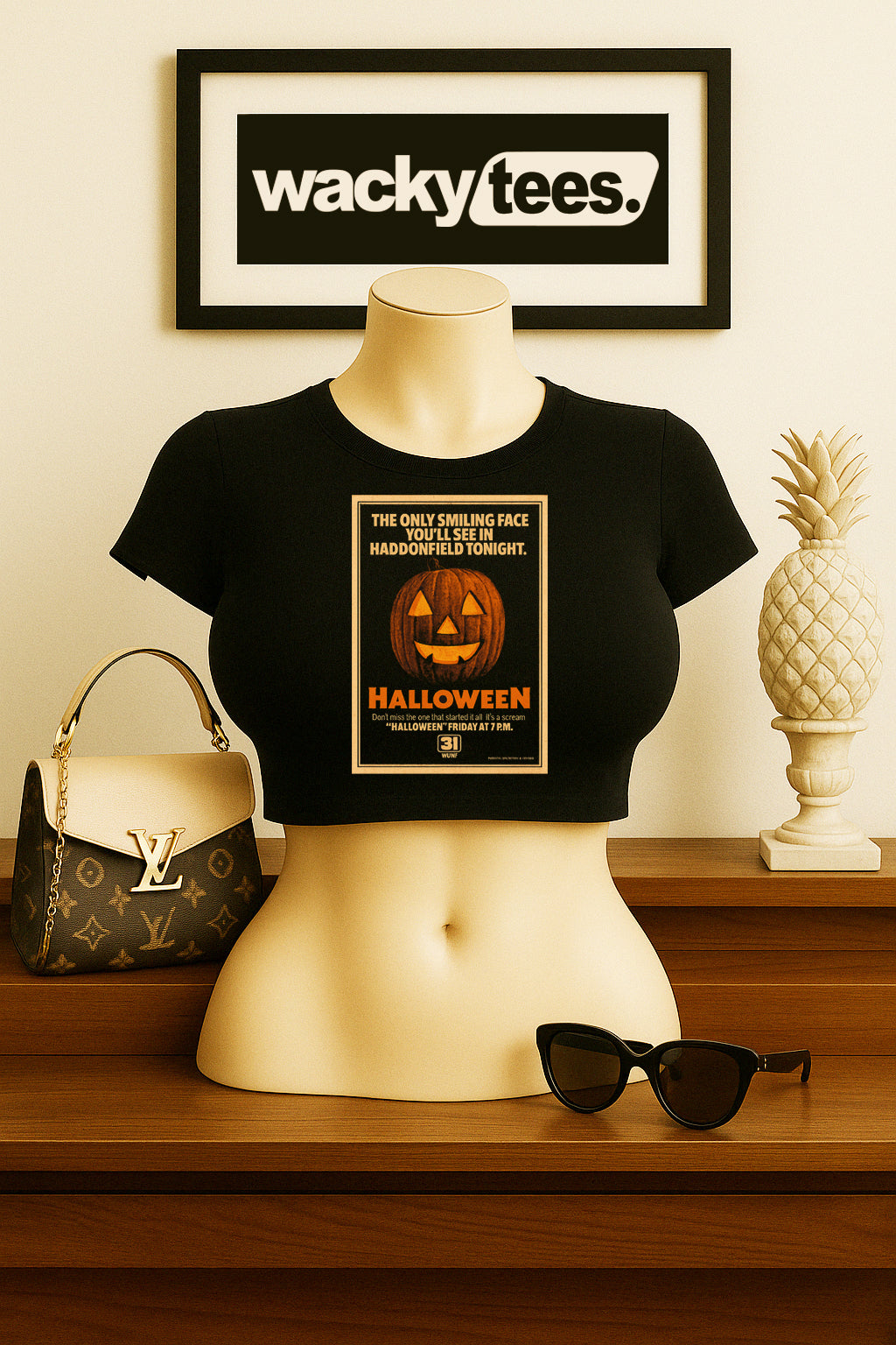 Halloween TV Showing Premiere 70s Showing Poster Graphic Tee Shirt
