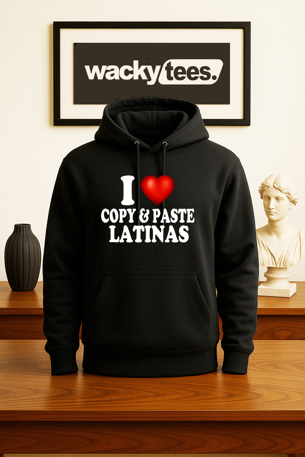 I Love Copy and Paste Latinas I Heart Mexican Funny Adult Humor Graphic Tee Shirt