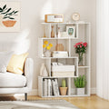 47 Inch 6-Cube Open-back Geometric Bookshelf for Bedroom Living Room-White