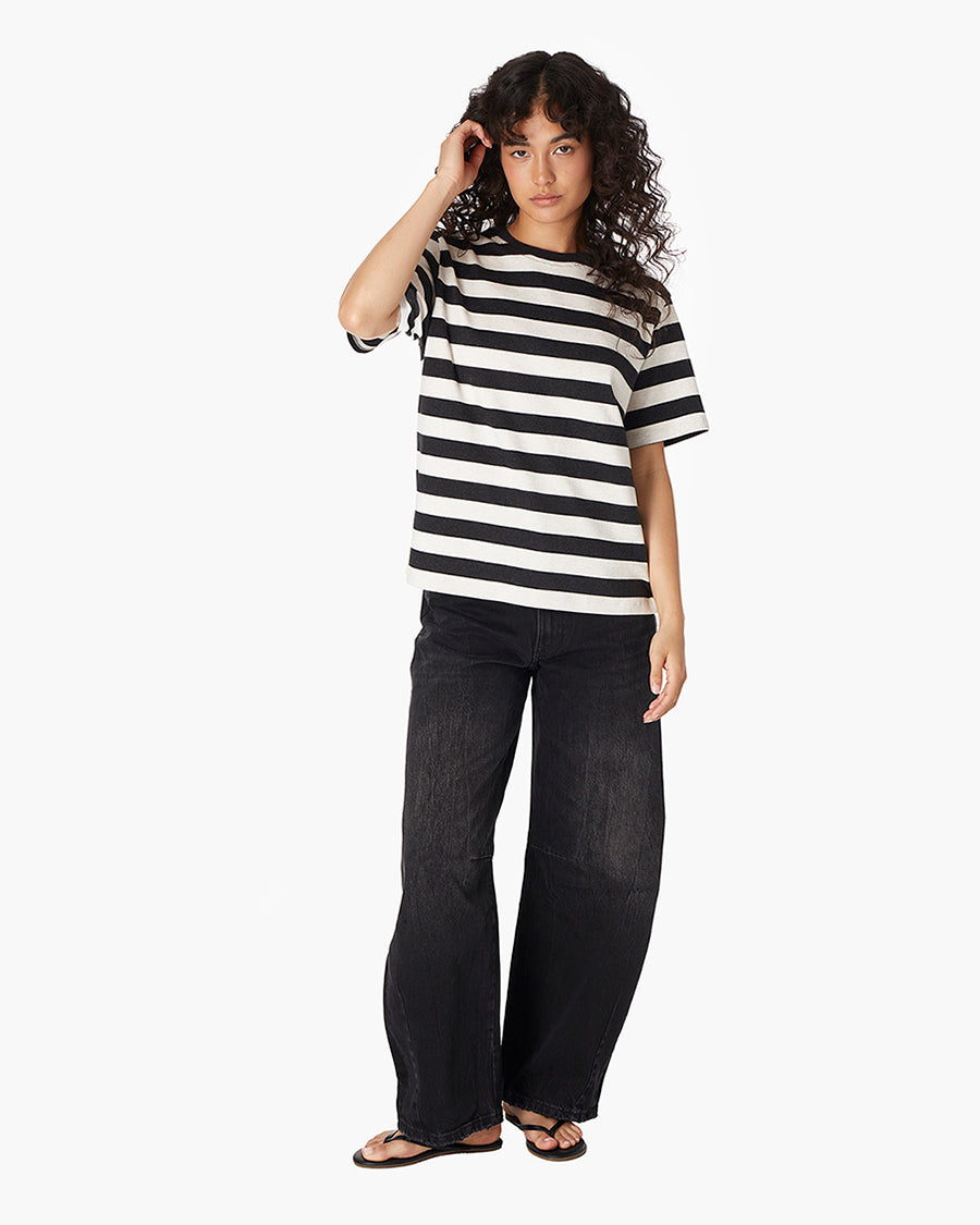 Classic Striped Tee - Black/White