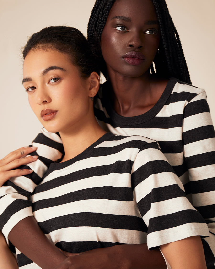 Classic Striped Tee - Black/White