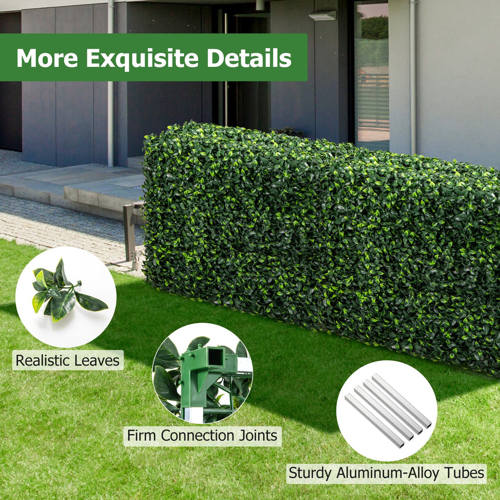 Faux Greenery Room Divider Decorative Privacy Screen Fence Hedge Wall-M