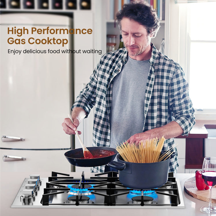 Gas Cooktop 30/36"4/6 Burners with ABS Knobs