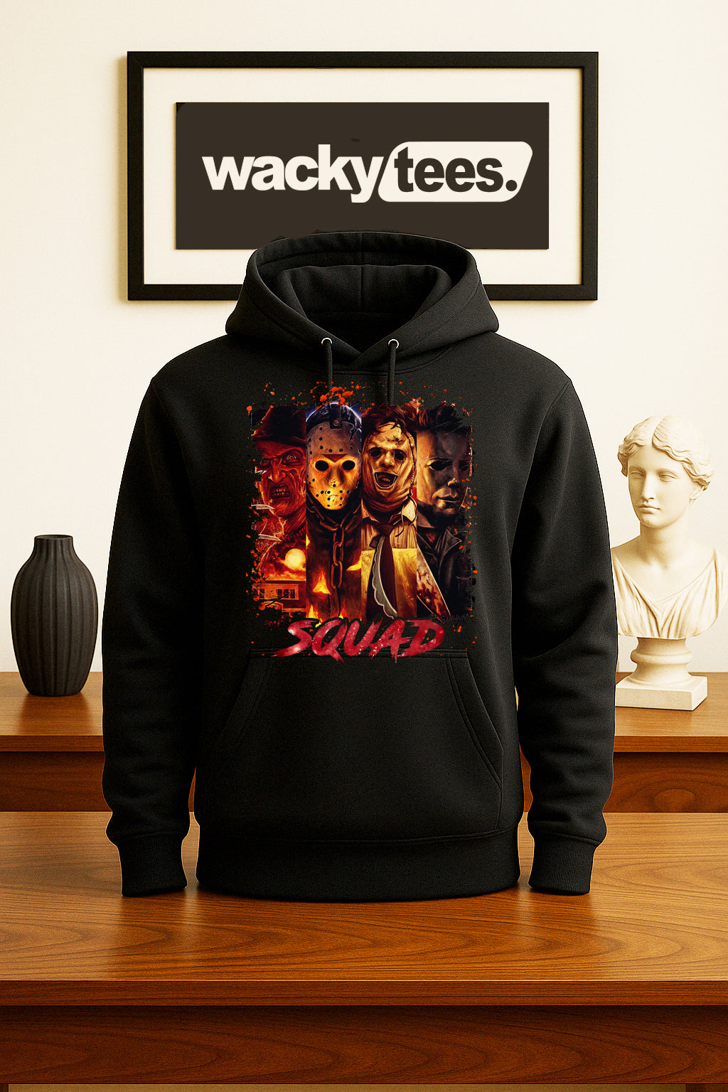 Halloween Serial Killer Squad Horror Terror Halloween Graphic Tee Shirt