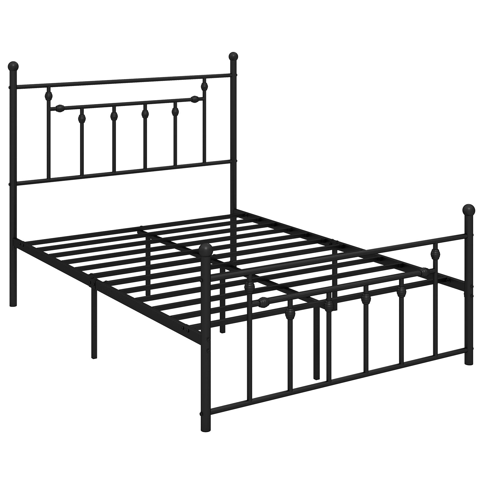 Full/Queen/Twin Size Heavy-duty Metal Bed Frame with Headboard-Full Size