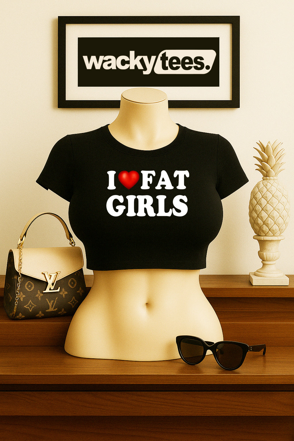 I Love Fat Girls I Heart Funny Adult Humor Graphic Tee Shirt