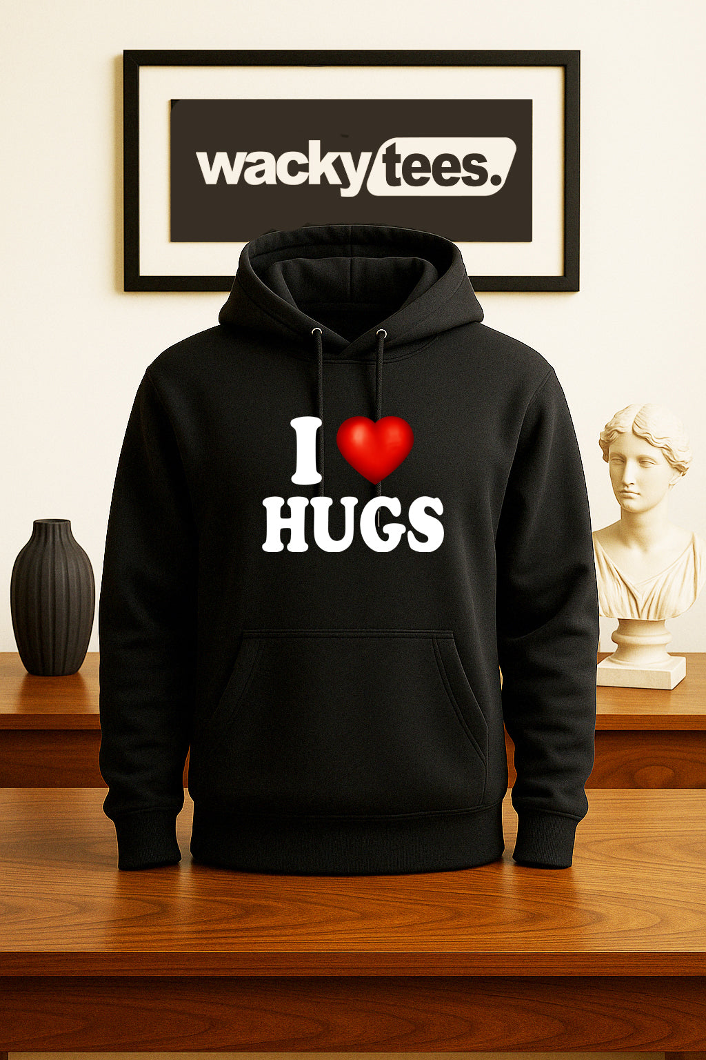 I Love Hugs I Heart Funny Adult Humor Graphic Tee Shirt