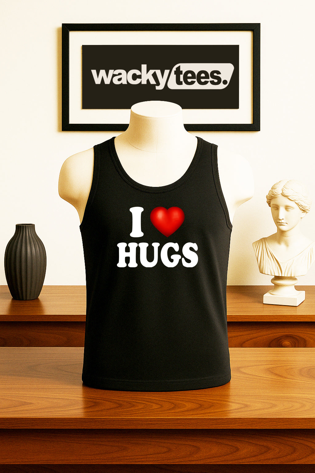 I Love Hugs I Heart Funny Adult Humor Graphic Tee Shirt