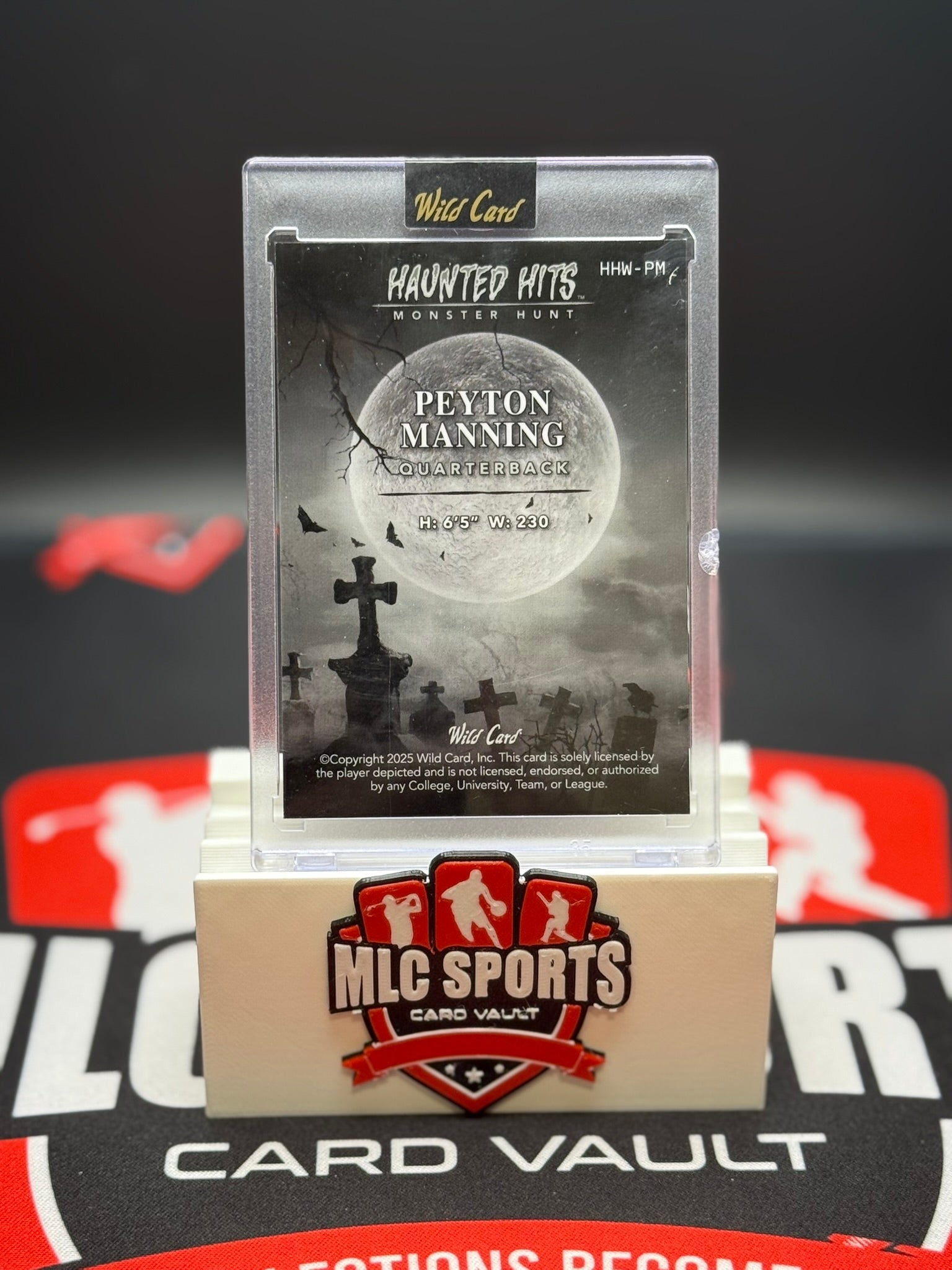 Peyton Manning 3/3 Haunted Hits Monster Hunt Wild Card