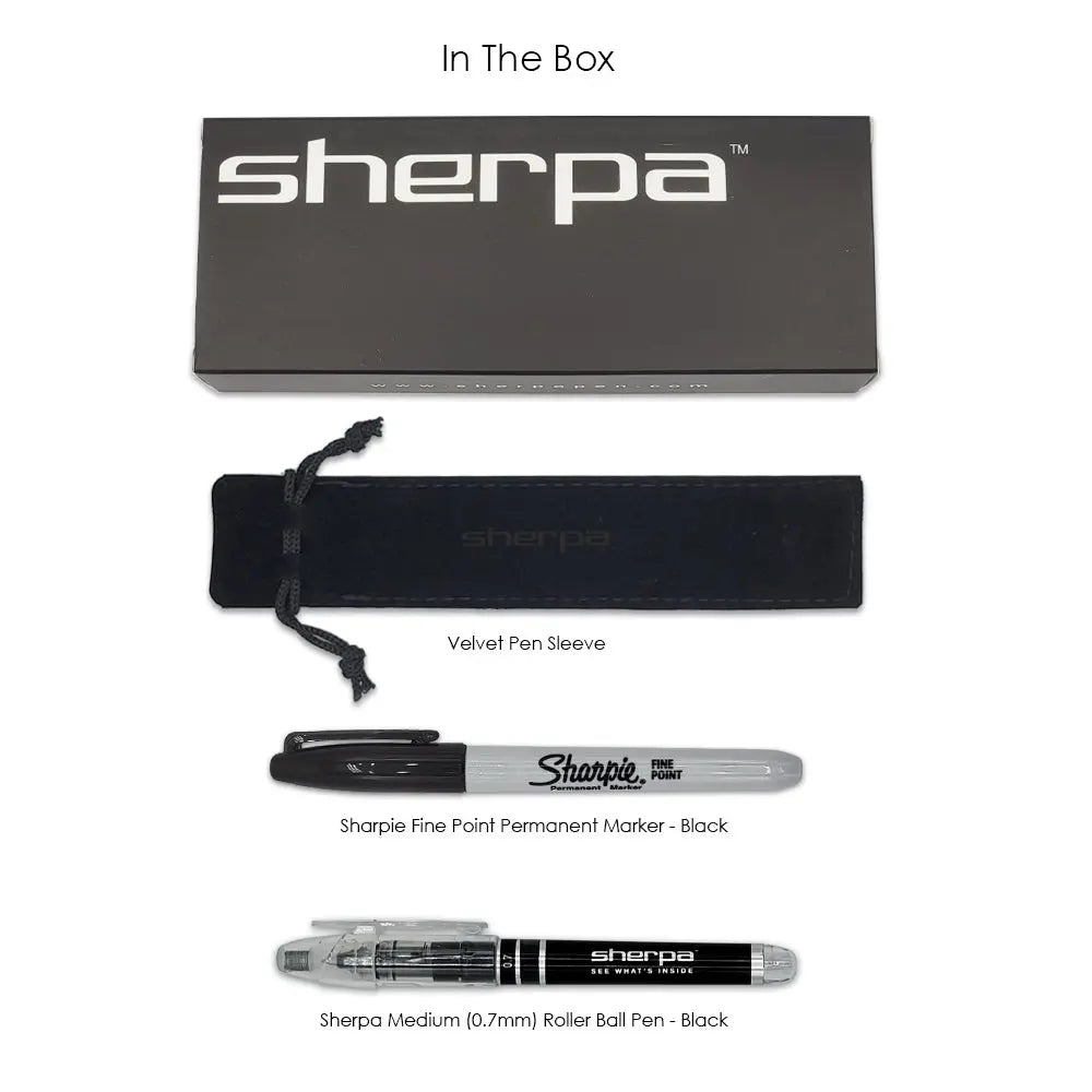 New! Sherpa Pen Ultimate Midnight Black Pen/Sharpie Marker Cover