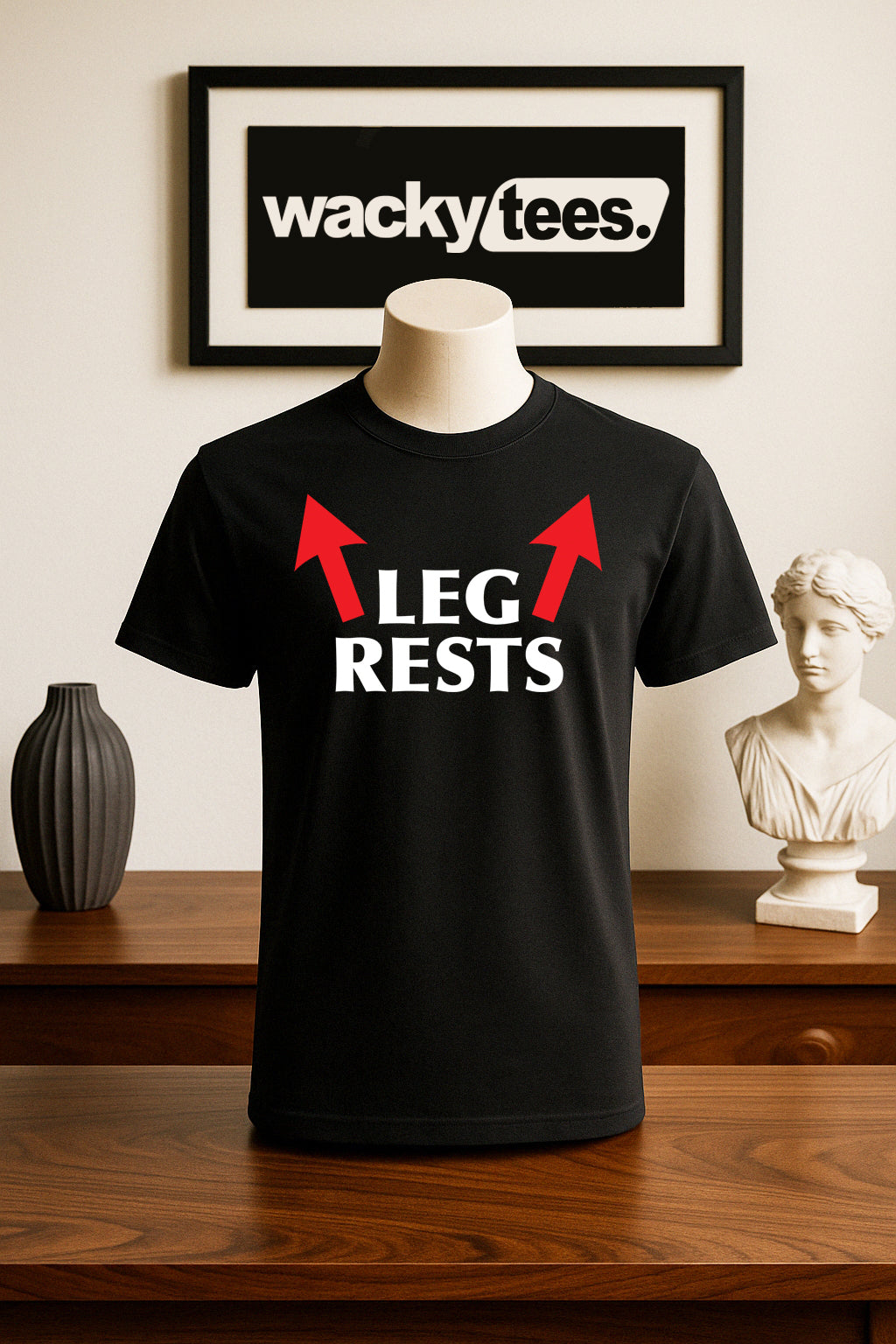 Leg Rests Arrows Funny Adult Humor Graphic Tee Shirt