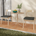 Outdoor Chair Cushion Set of 2 Waterproof Fade-Resistant Olefin Seat Cushions-Gray