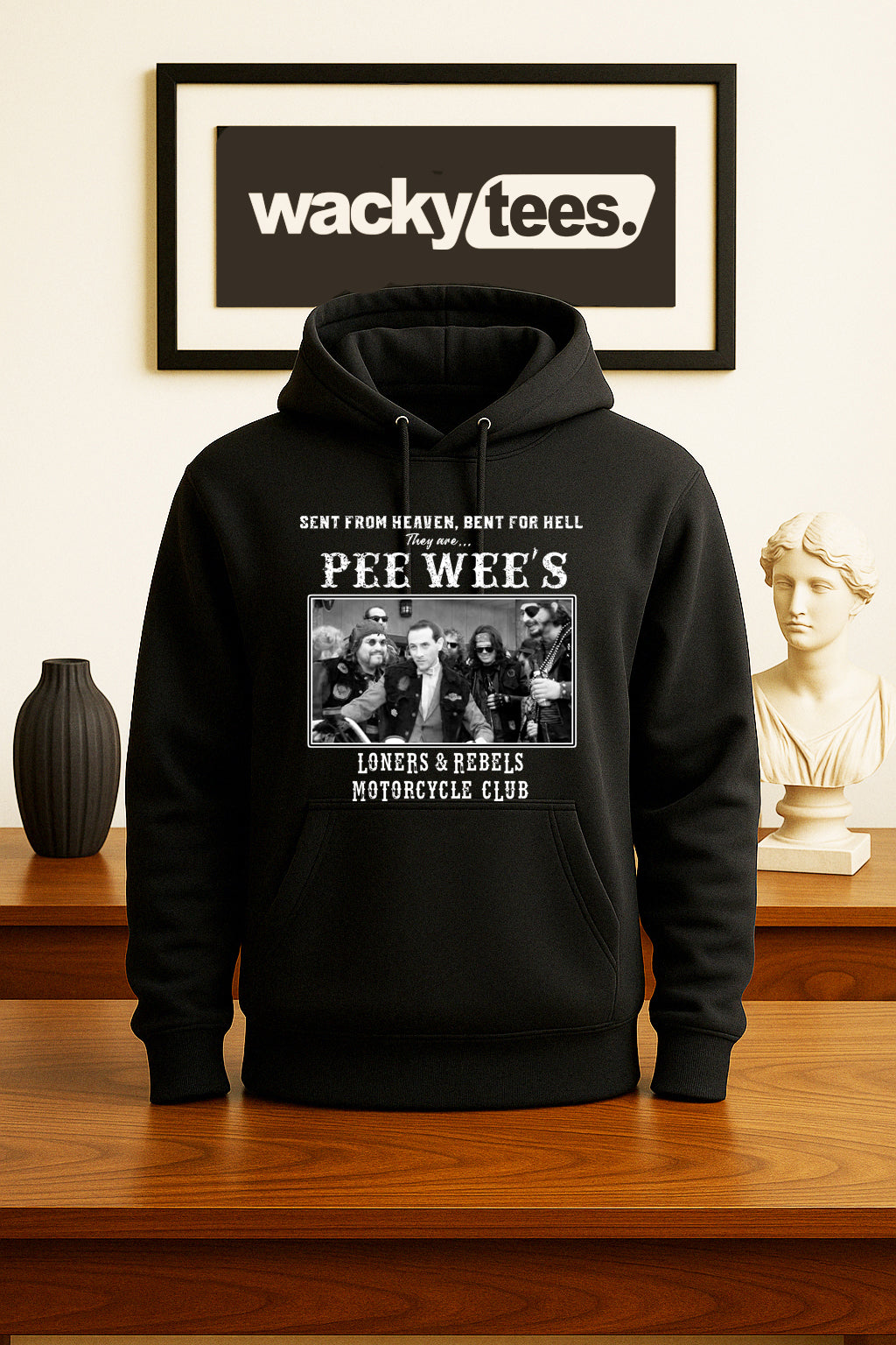 Pee Wee Herman Loners and Rebels Motorcycle Club Graphic Tee Shirt