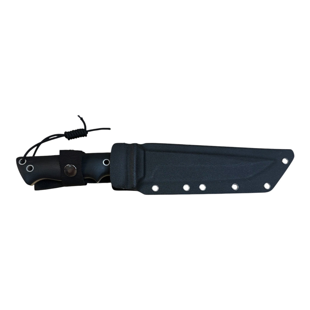 "CobraTec" 7" Inch 3CR13 Steel Full Tang Survival Knife W/ Plastic Sheath