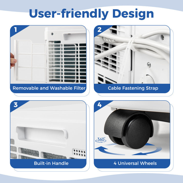 8000/9000 BTU 3-in-1 Portable AC
