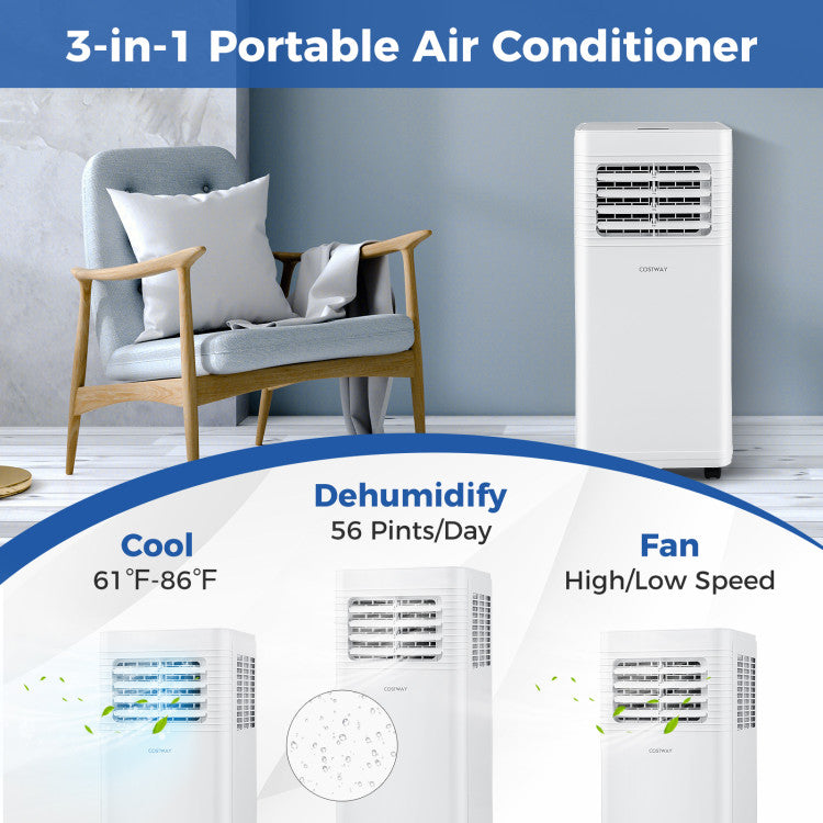 8000/9000 BTU 3-in-1 Portable AC