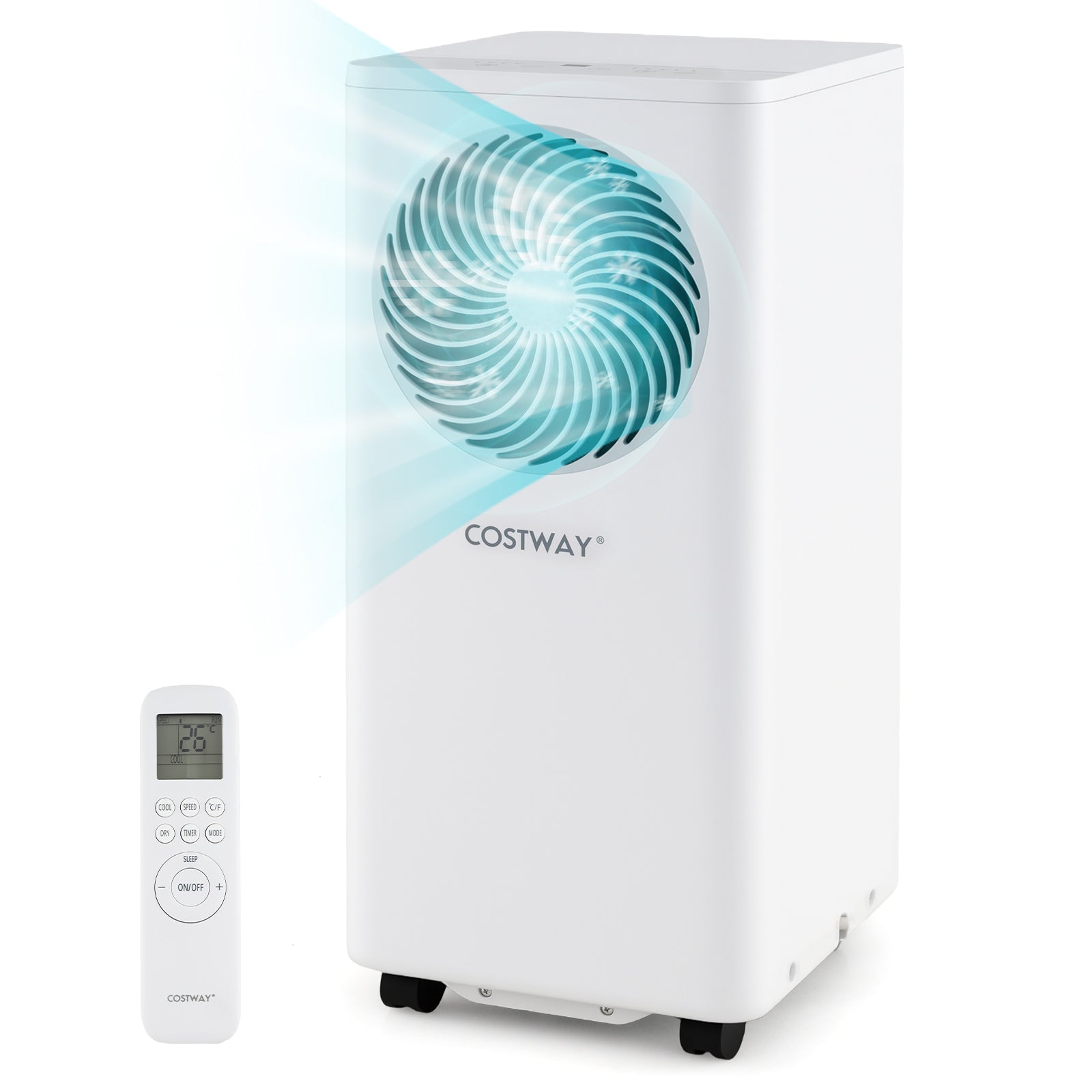 8200/10000 BTU Portable Air Conditioner 3-in-1 Stand up AC Unit with Dehumidifier-10000 BTU