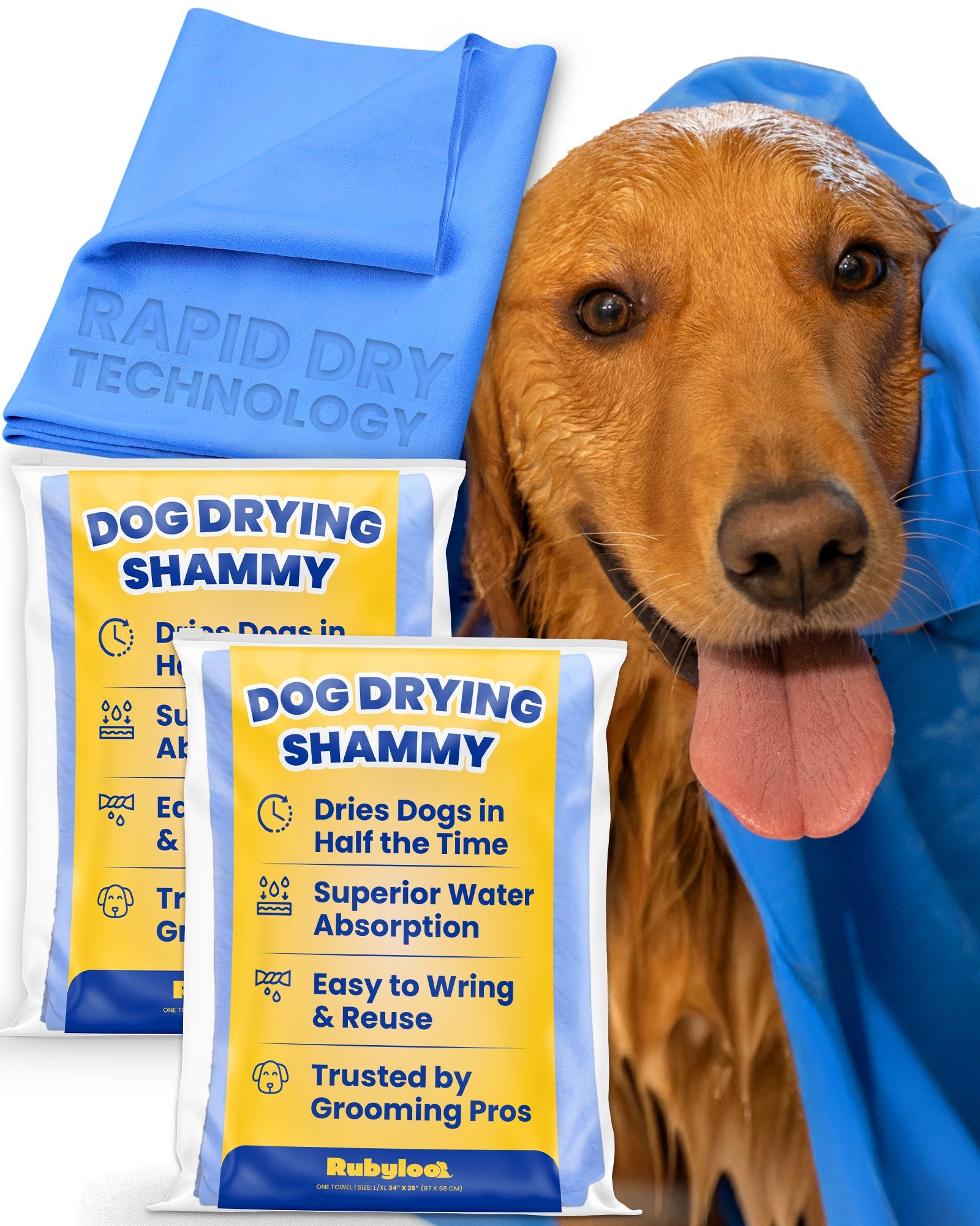 Dog Drying Shammy Towel