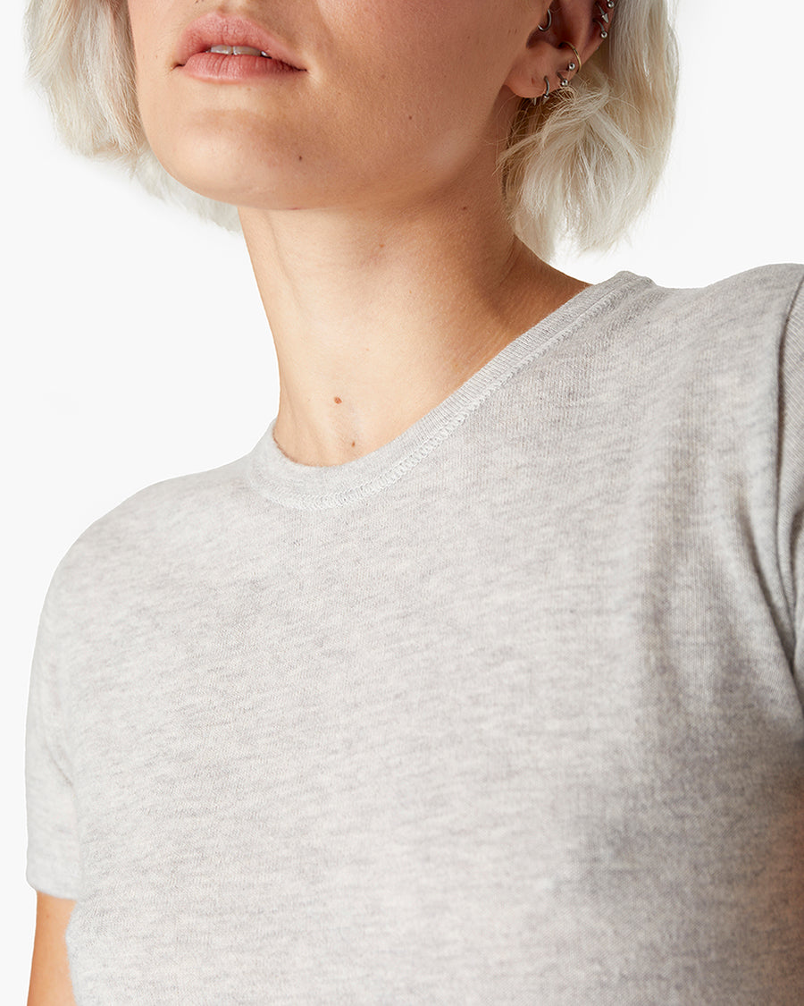 Cashmere Classic Tee - Heather Grey