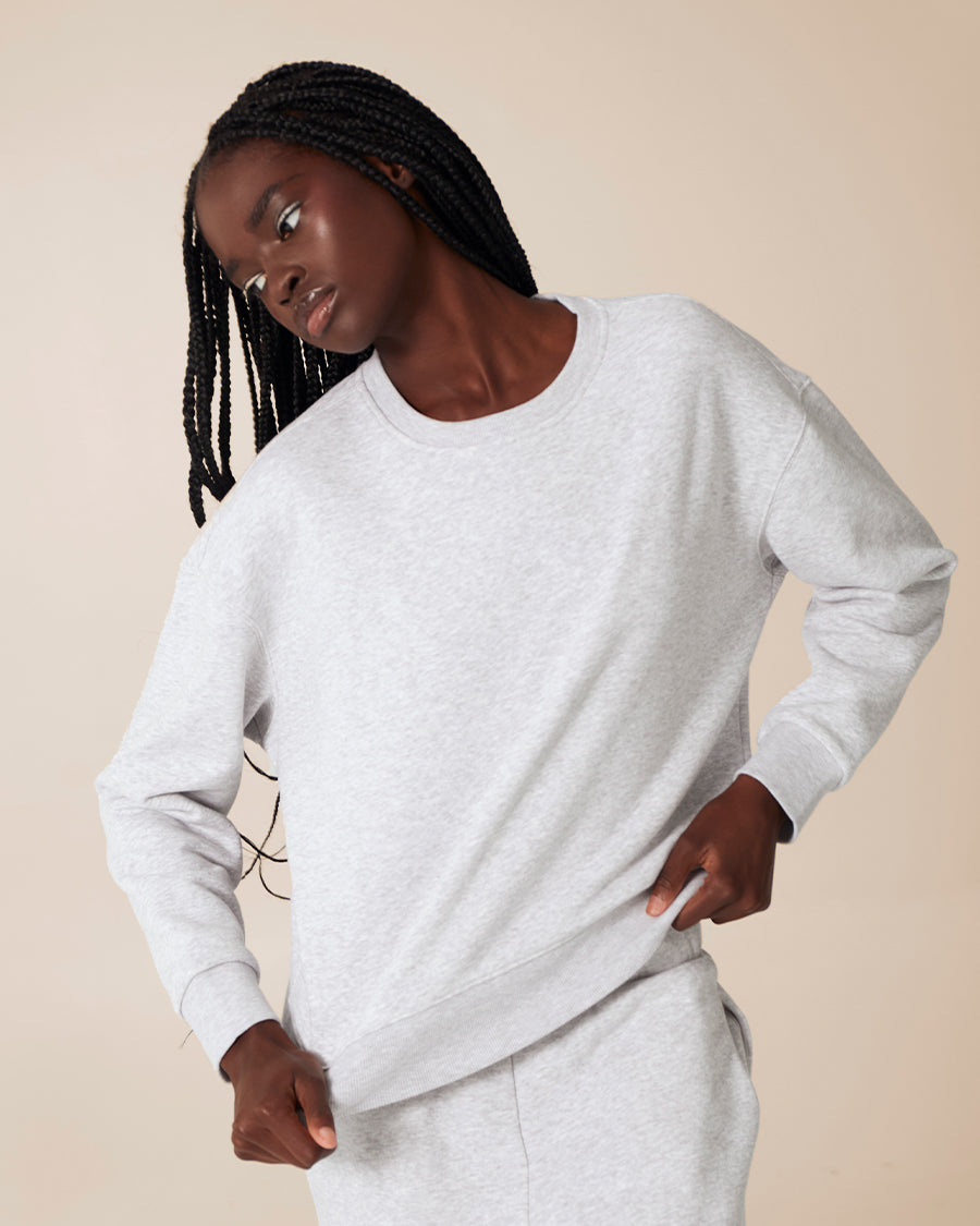 Air Whipped Crew - Heather Grey