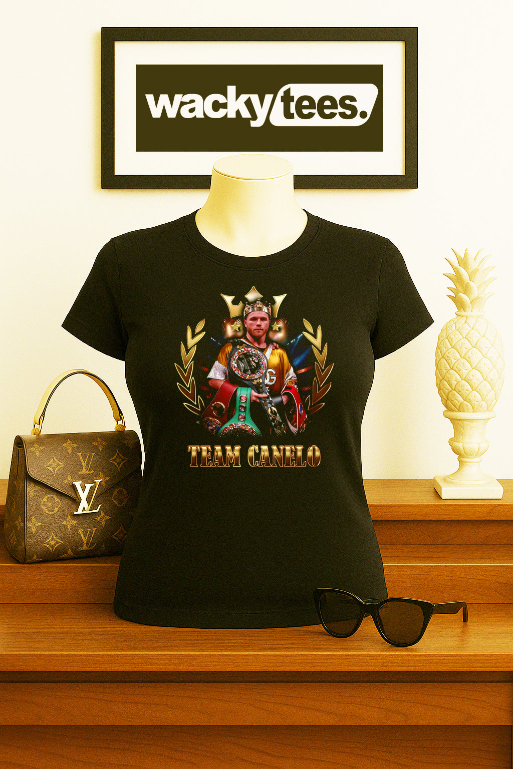 Team Canelo Alvarez El Rey Del Boxeo Boxing Distressed Graphic Tee Shirt