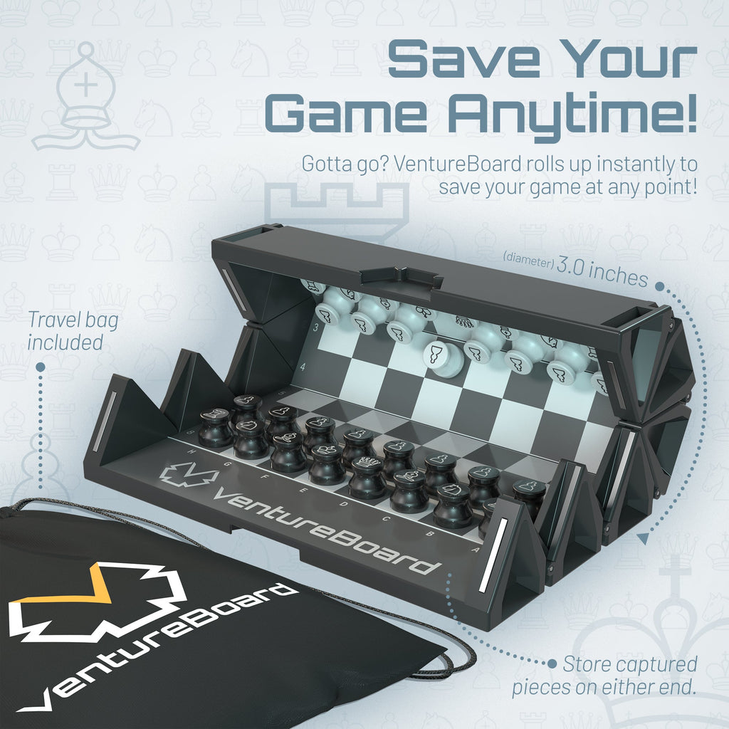 Mini Chess - Noir (pre-order, ships in 2-4 weeks)