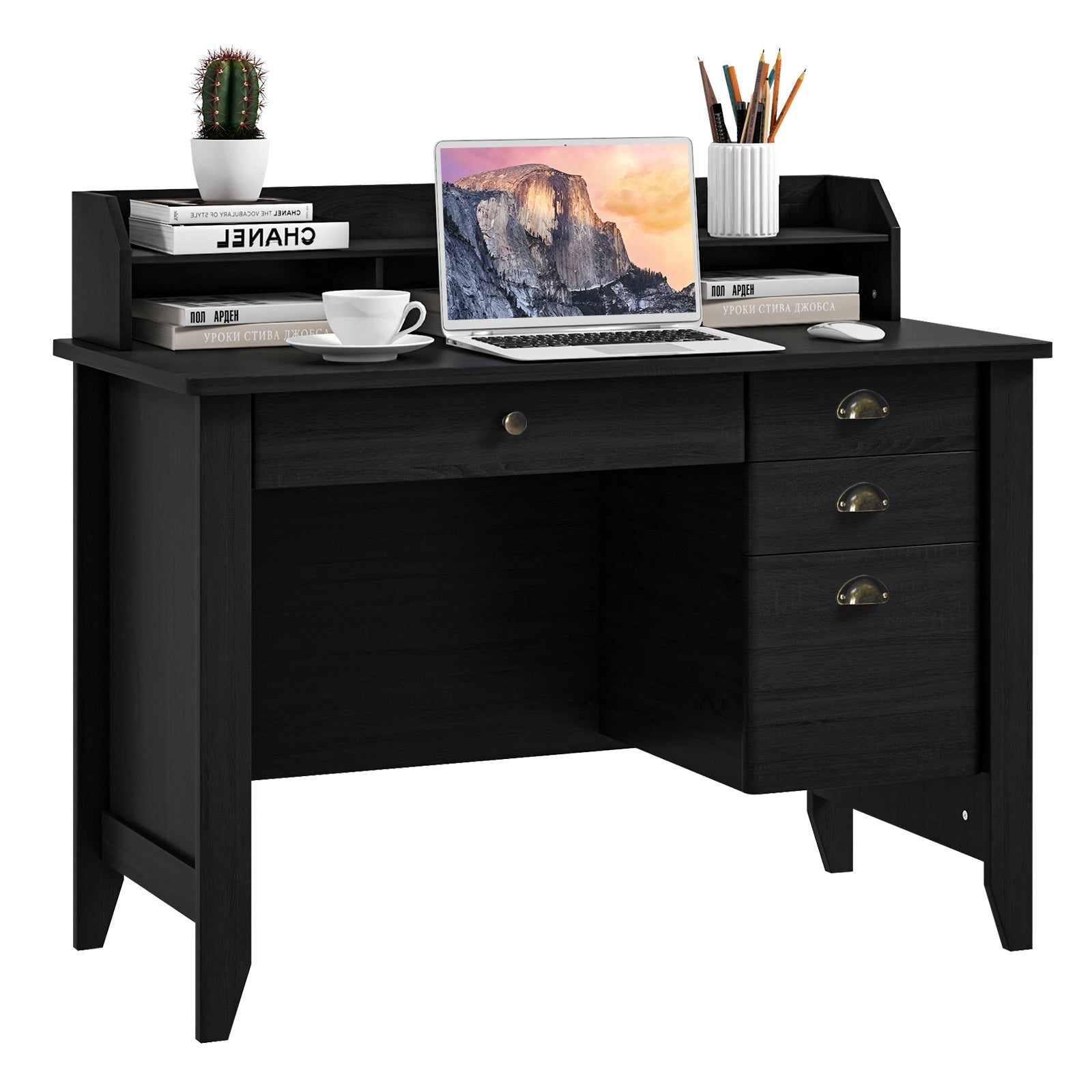 Computer Desk PC Laptop and Writing Table Workstation -Black