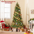 Artificial Christmas Tree Green Hinged Holiday Tree with 721/1019 Lush Branch Tips-7.5 ft