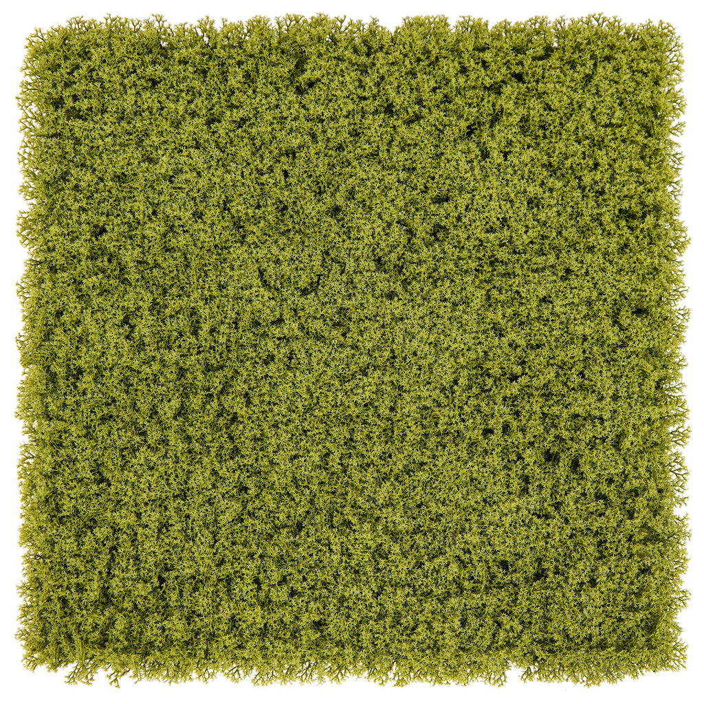12 Pieces 20 x 20 inches Artificial Grass Wall Panels for Garden Yard Balcony-Light Green