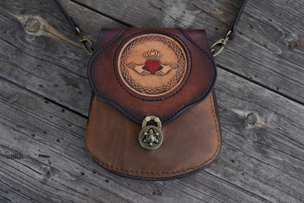 THE BRIGID - Crossbody Bag w/Celtic Knot Choice