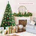 Artificial PVC Christmas Tree with Solid Metal Stand-7 ft